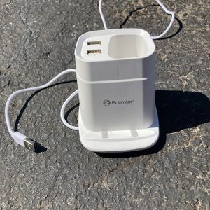 Premier White Cell Phone Charger